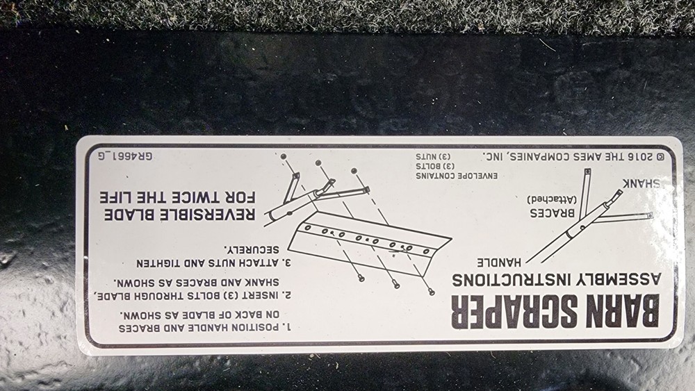 Ames 24" Barn Scraper