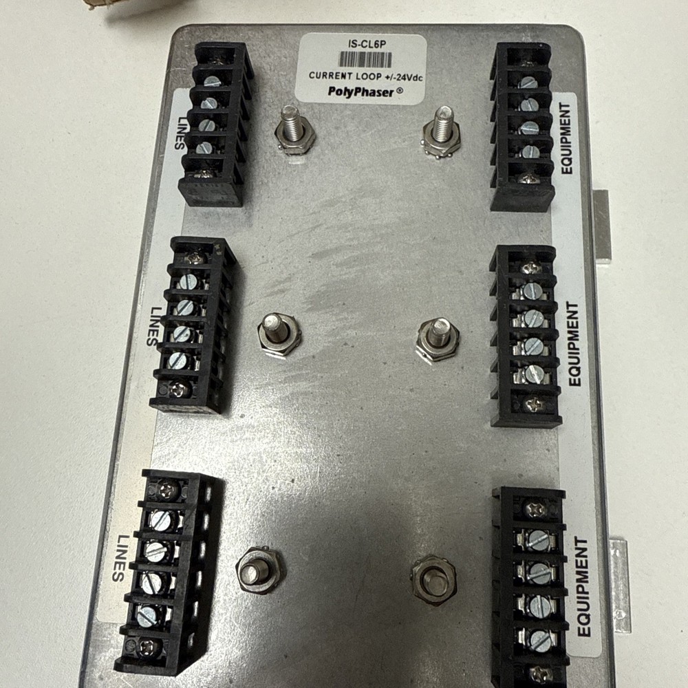 IS-CL6P POLYPHASER-current loop +/-24 vdc impulse suppressor
