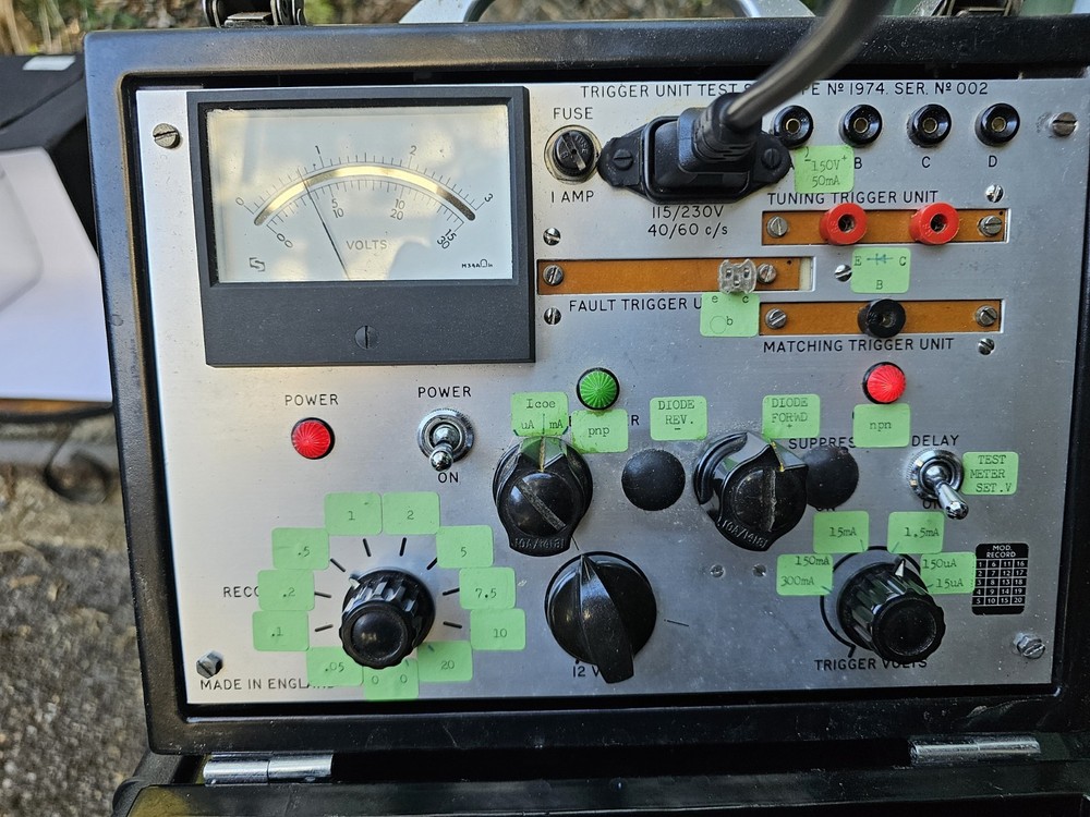 Vintage Trigger Unit Test Set NP1974 Portable Electrical Tester UK