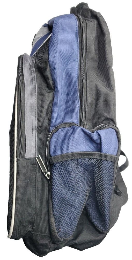 AdventuRidge Backpack Blue Pockets Slots Study School Work Standard Size