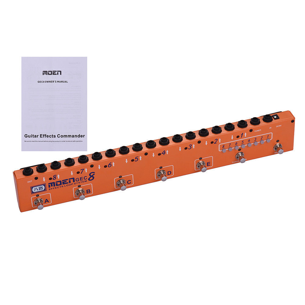 MOEN GEC8 OR Guitar Effect Pedal Commander Effect Loop System 8 Loops 10 Presets