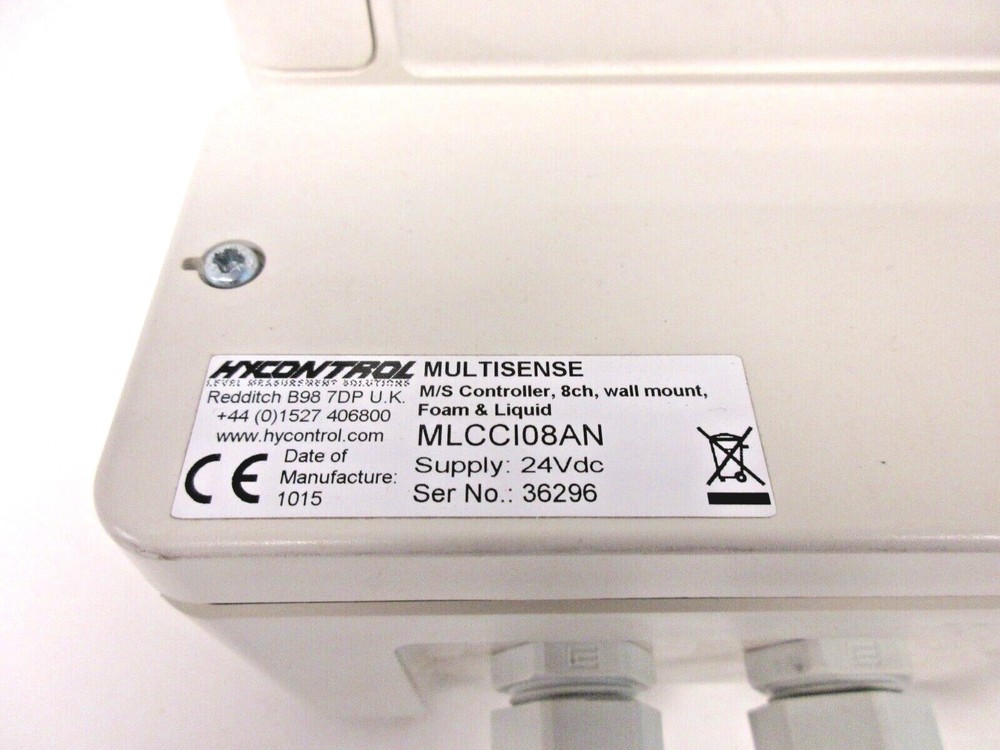 Hycontrol Multisense M/S Controller, 8 Chan. Wall Mount, Foam & Liquid MLCCIO8AN