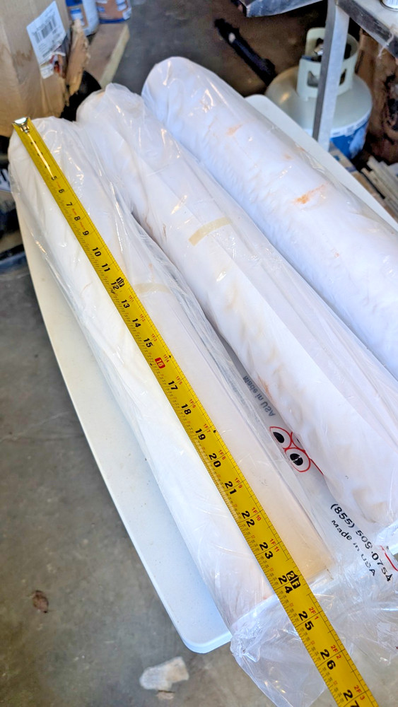 3 rolls - Plotter Paper Direct Paper Roll POLYT832 Rolls White Large 24" x 100'