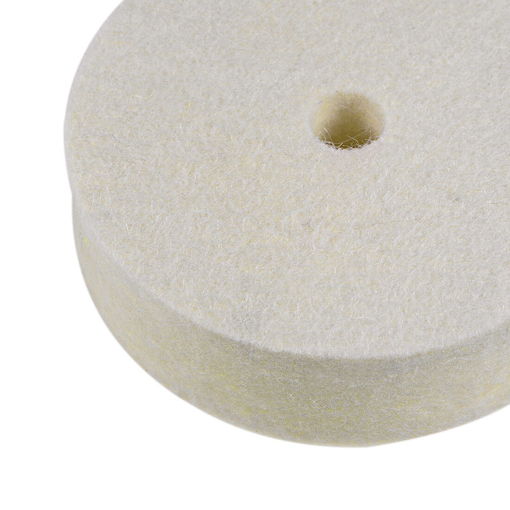 2pack 3" Compressed Wool Polishing Wheel Round Buffing Pads for Bench Grinder