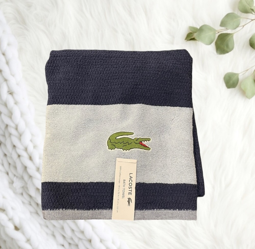 Lacoste 1PC Bath Towel, 30x52
