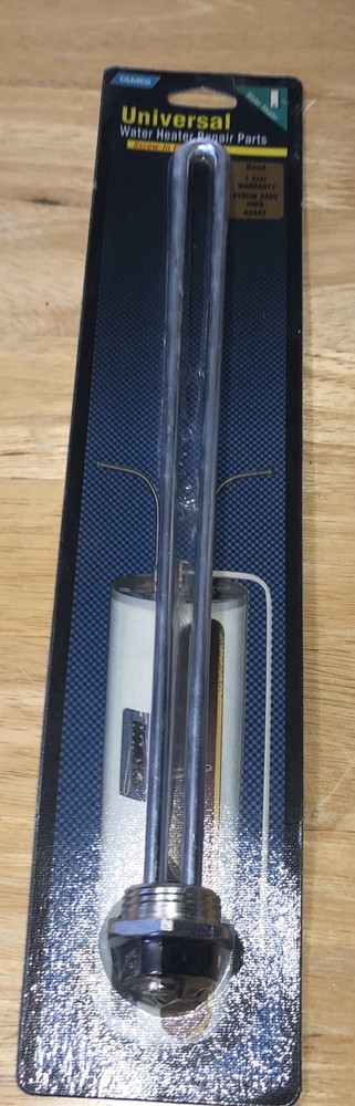 Camco 02343 4500W 240V HWD Screw-In Water Heater Element High Watt Density NOS