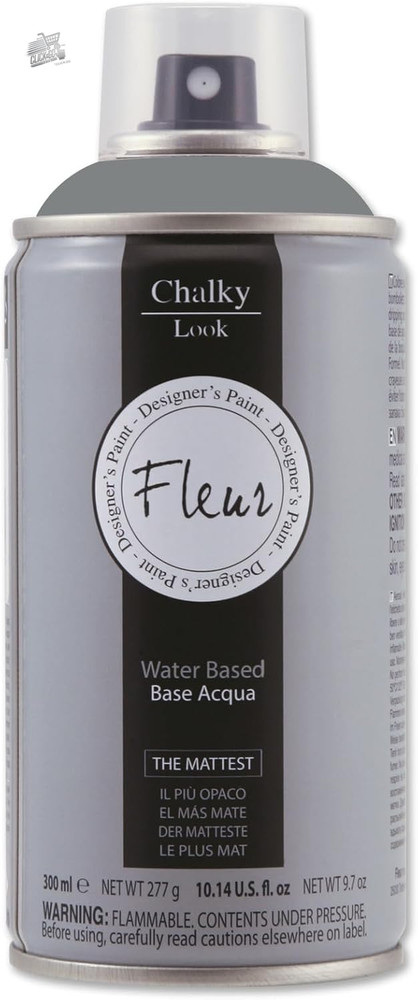 FLEUR Chalk Paint Spray, Extra Matte, Odorless Water, Multisuper