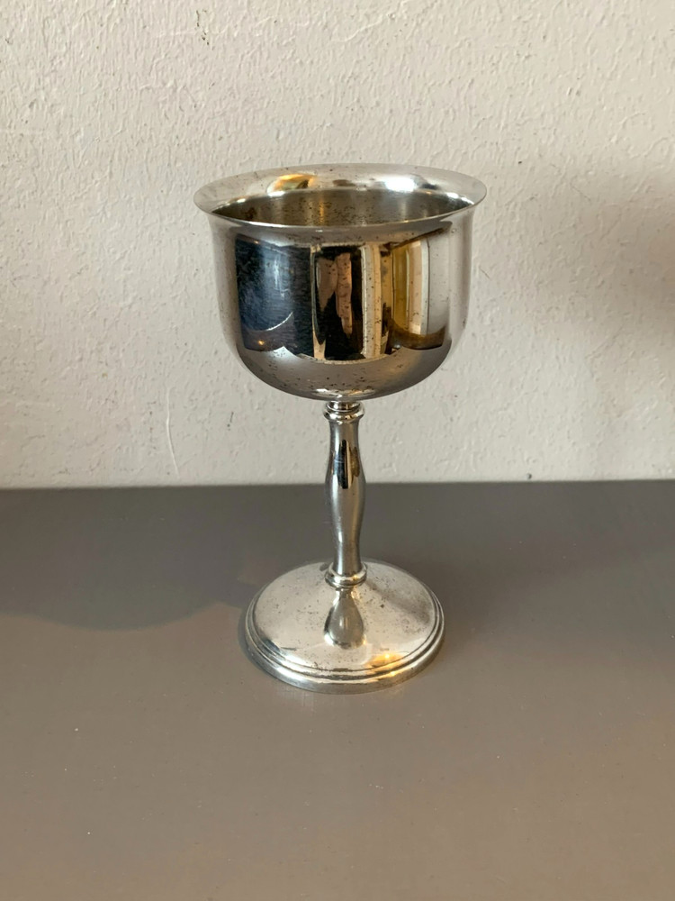 Vintage silver plate Wine Goblet