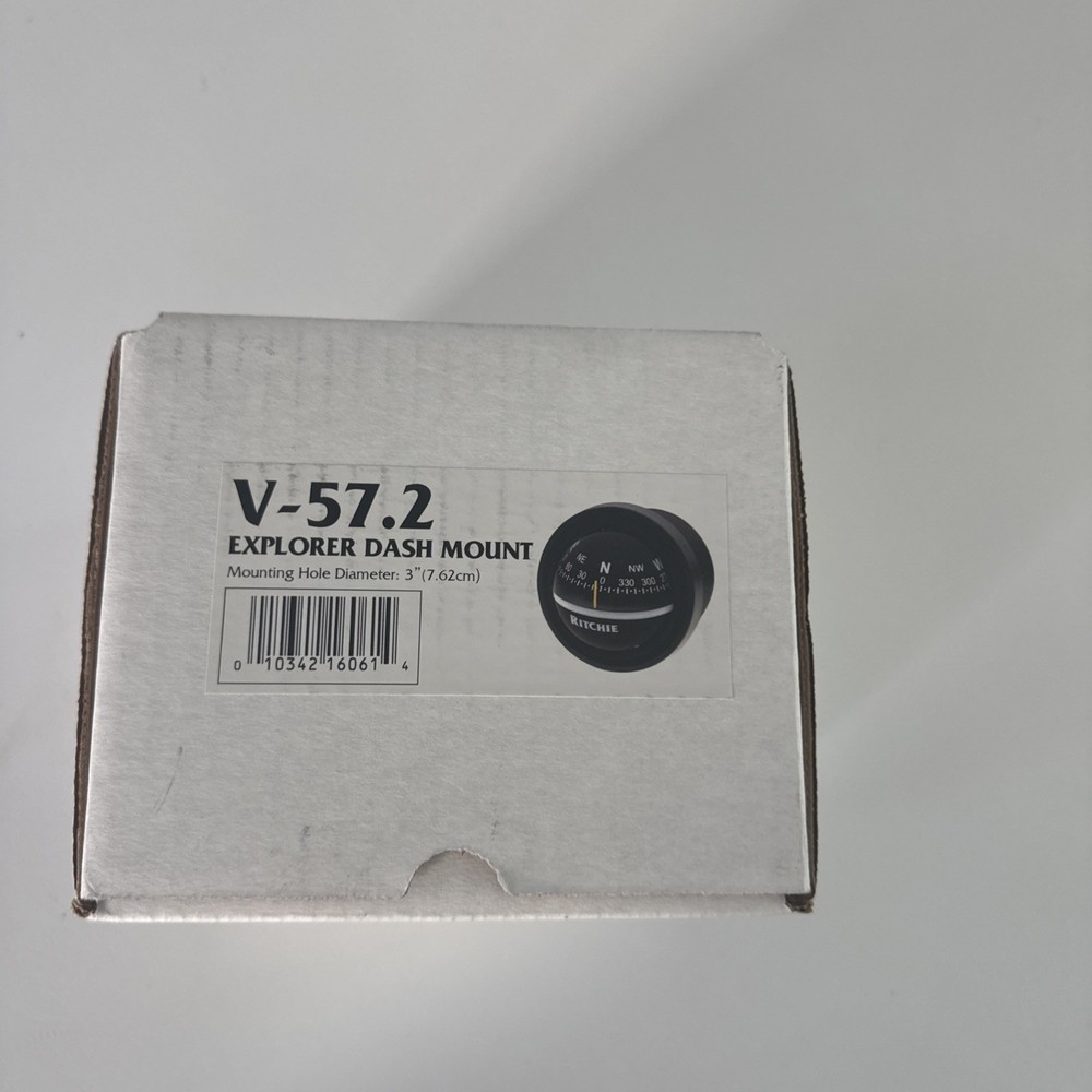 Ritchie Compass, Explorer Dash Mount, 3" hole, Black. V-57.2