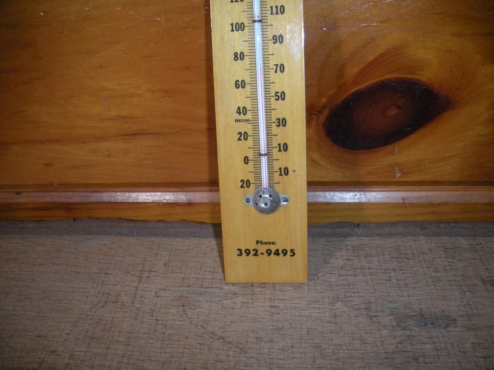 Vintage Wooden STERBACK'S Thermometer