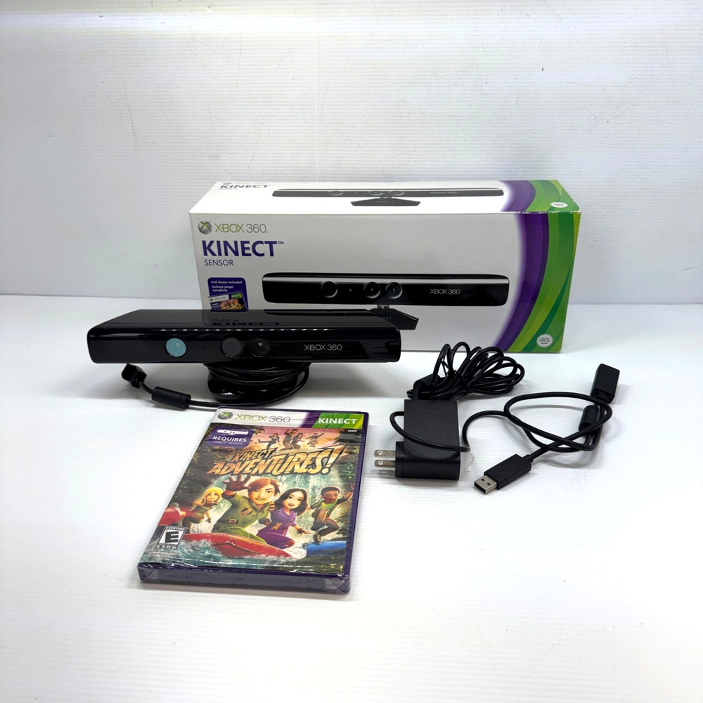 XBOX 360 Kinect Sensor in Open Box + Kinect Adventures game