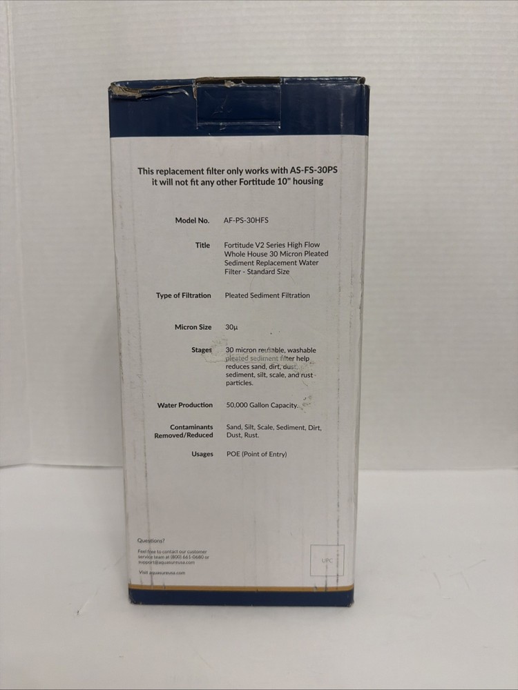 Aquasure Fortitude V2 Series Triple Purpose Pre-filter Treatment AF-SCZ-25HFS