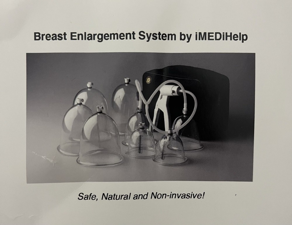 iMEDiHelp Breast Enlargement System, 3 Cup Sizes, Small, Medium , Large