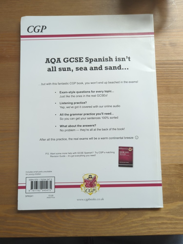 Cgp GCSE AQA Spanish Workbook