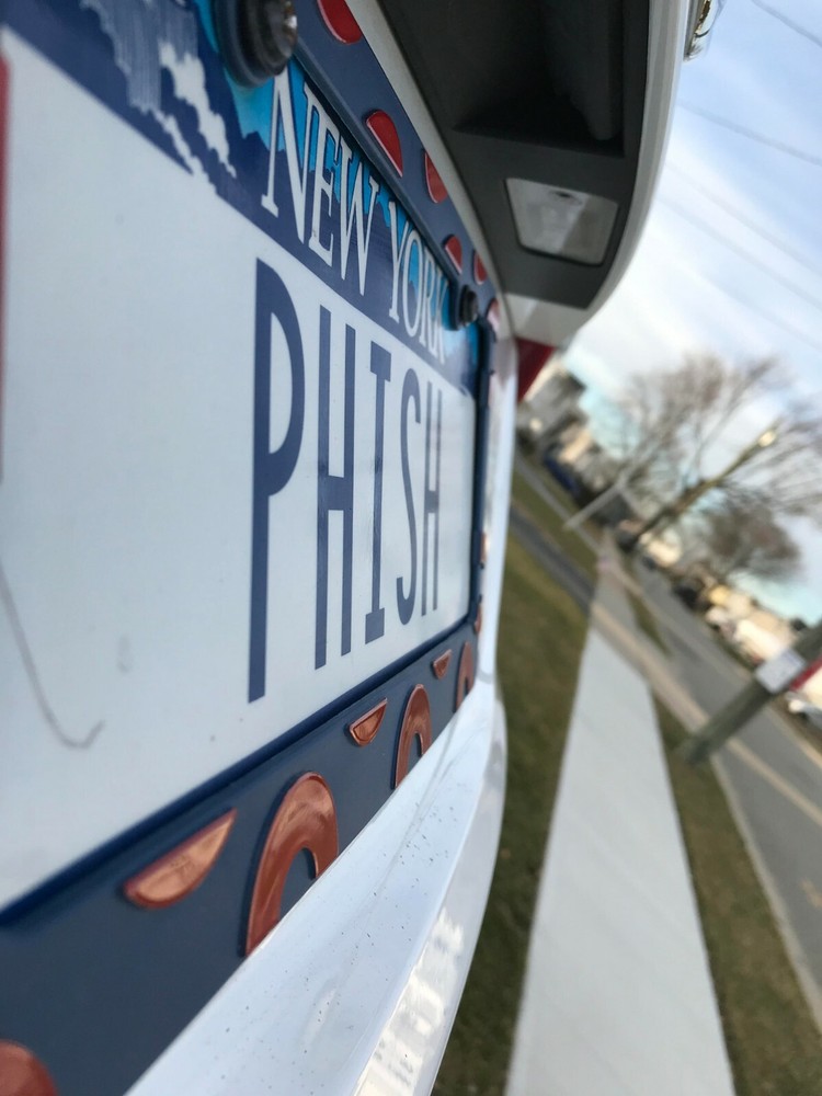 Phish License Plate Frame; RAISED Donuts