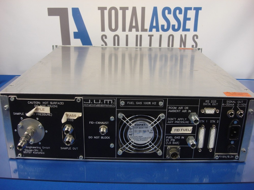 J.U.M Engineering Total Hydrocarbon Concentration Analyzer Model 3-500