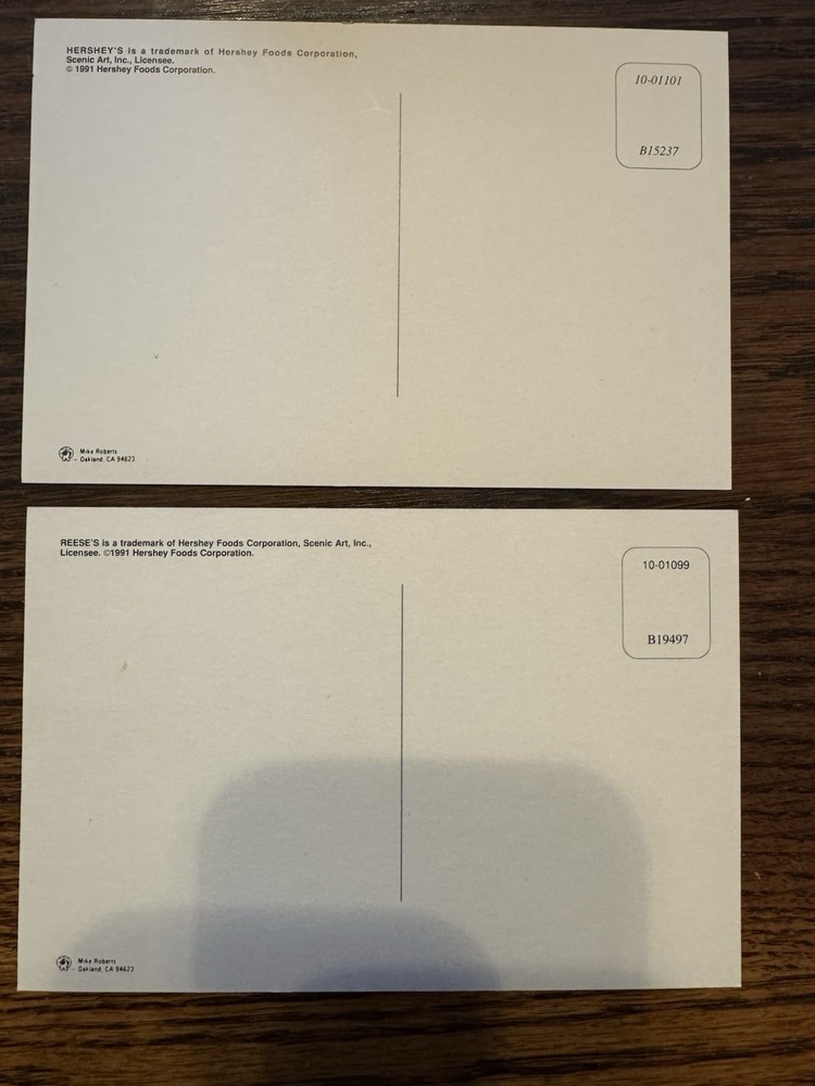 Reese’s and Hershey’s Postcards