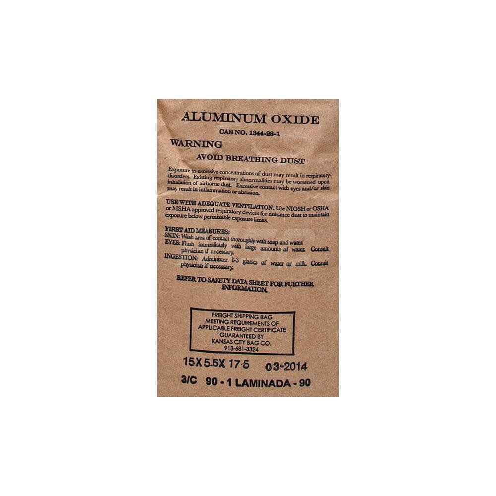 Aluminum Oxide Sandblasting Abrasive: Medium Grade 120 Grit, 50 Lb Container