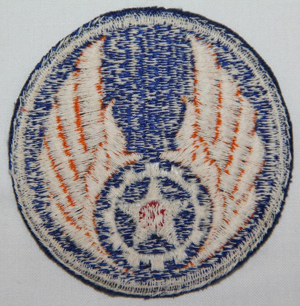 ORIGINAL WWII AAF AIR MATERIAL COMMAND PATCH, NICE WHITE BACK