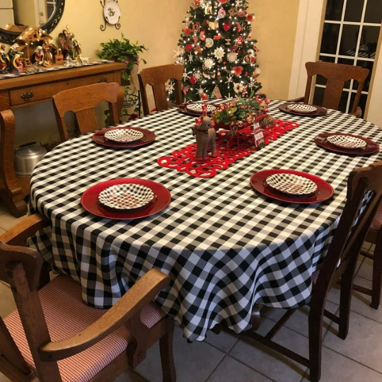Checkered Tablecloth, Gingham Tablecloth, All Sizes