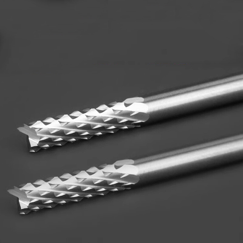 0.6mm-3.175mm Micro Solid Carbide PCB Engraving Bit Corn End Mill Cutter For CNC