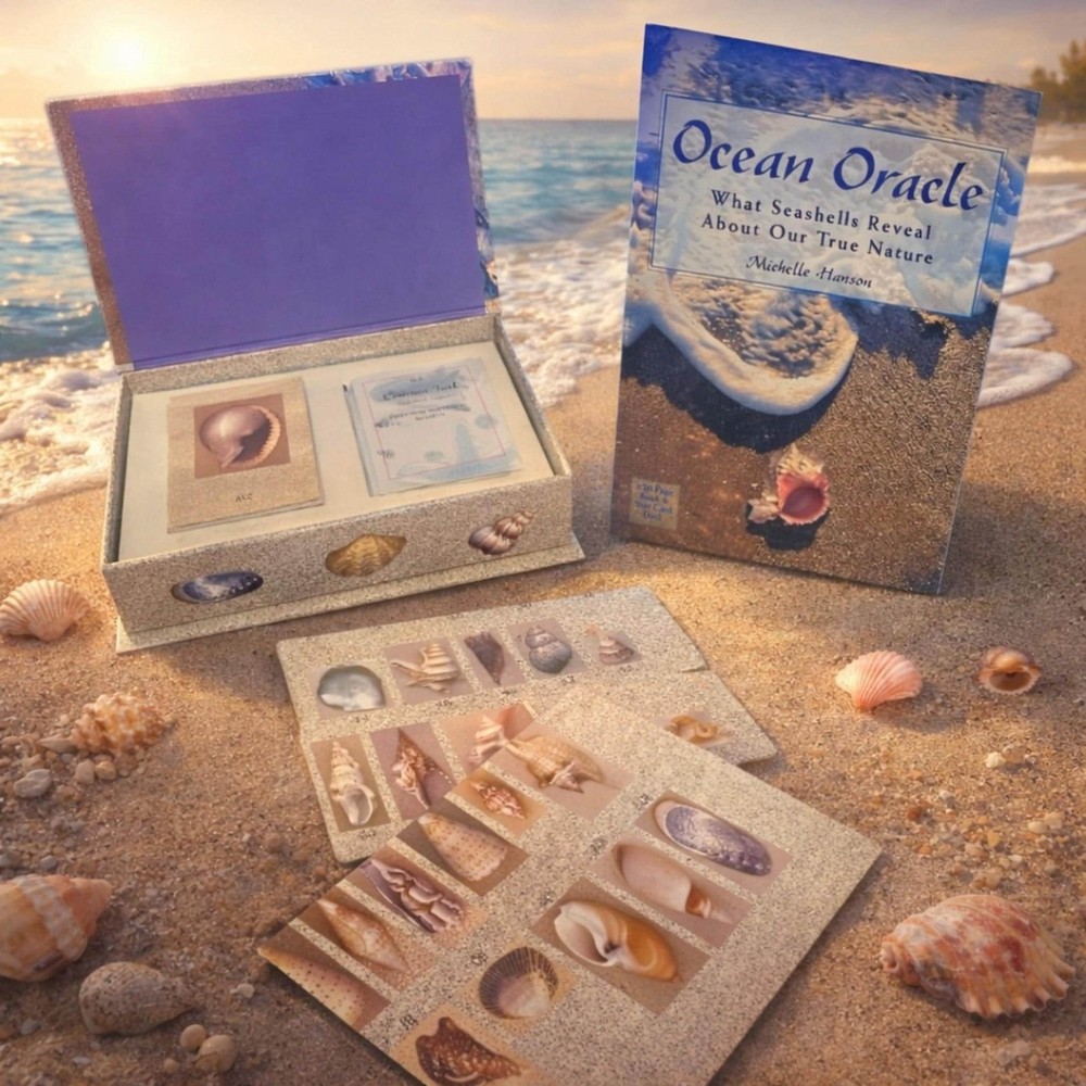 Ocean Oracle Card Deck By Michelle Hanson Seashell Divination Oracle Set