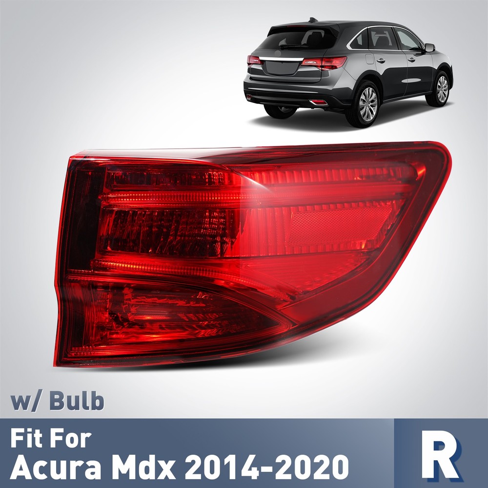 For 2014-2020 Acura Mdx Halogen Outer Tail Light with Bulb Right Passenger Side