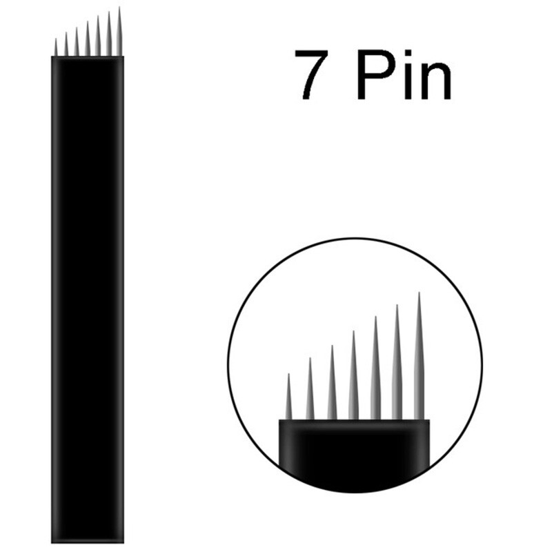 7F Pins Blades Microblading Needles Permanent Makeup Eyebrow Tattoo Microblade