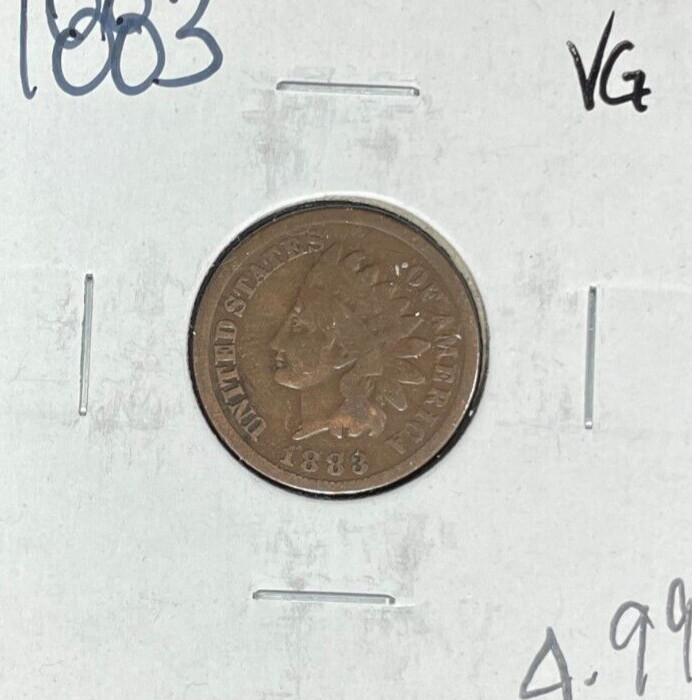 1883 INDIAN HEAD CENT ~ VG ~NICE COIN~