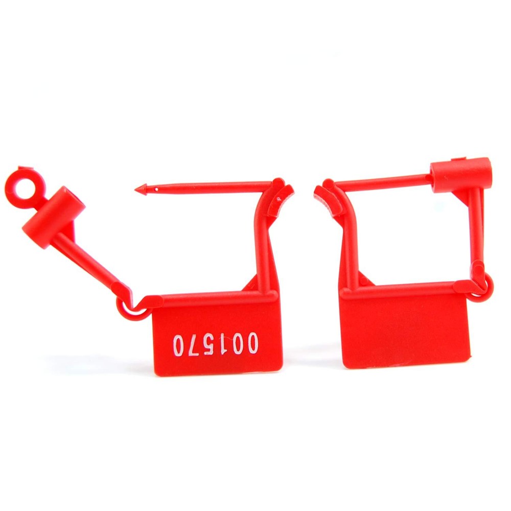 100Pcs Plastic Security Padlock Seals Numbered Tamper Proof Luggage Plastic Tags