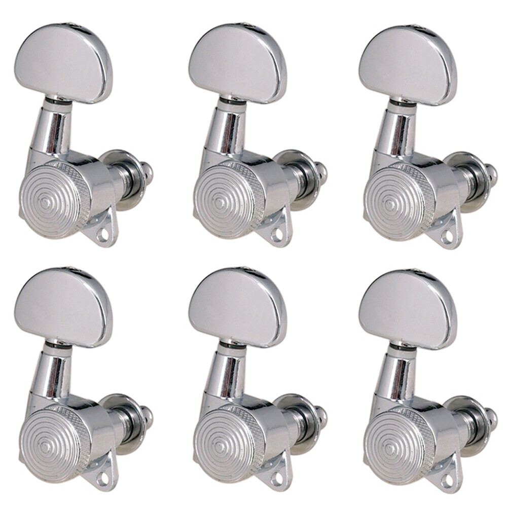 6R Inline Guitar String Tuning Peg Auto Locking Tuners Machine Heads with Key