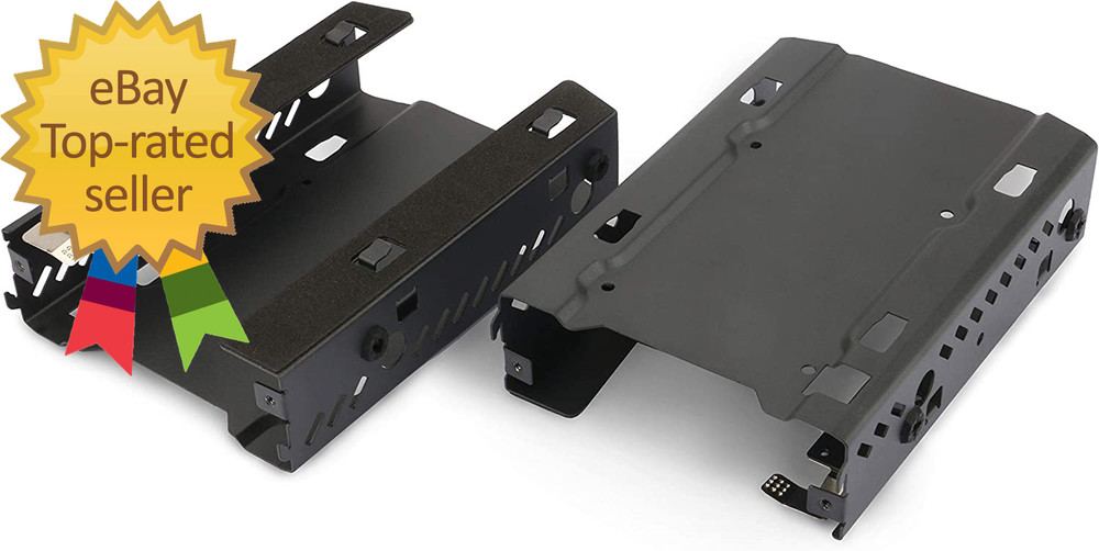 - Stackable 3.5" HDD Bracket Duo Pack Cases Ph-Hddkt_03 Black