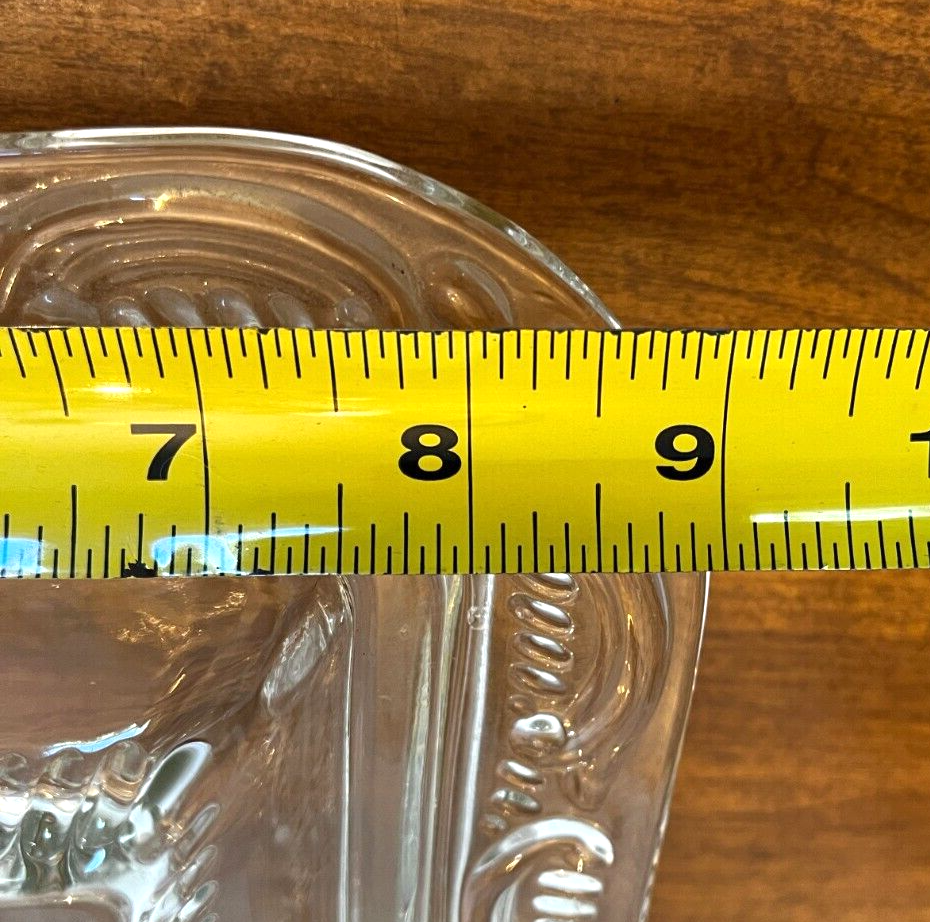 Crystal divided covered dish