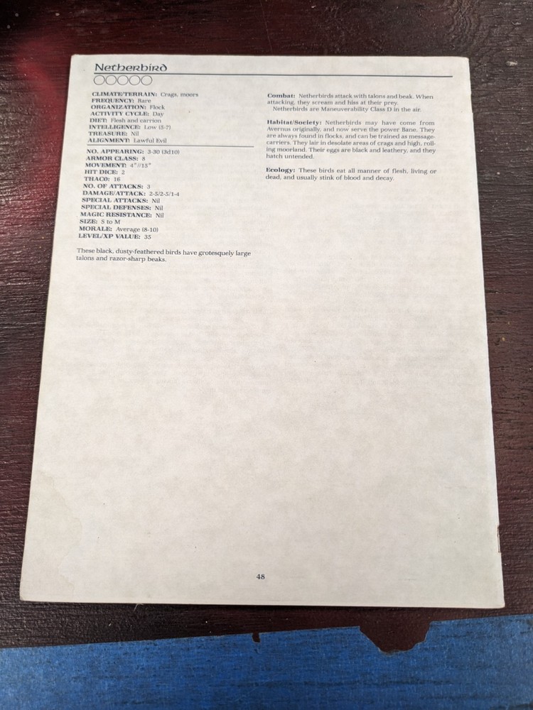 Shadowdale Forgotten Realms 9247 FRE1 TSR W/ Map