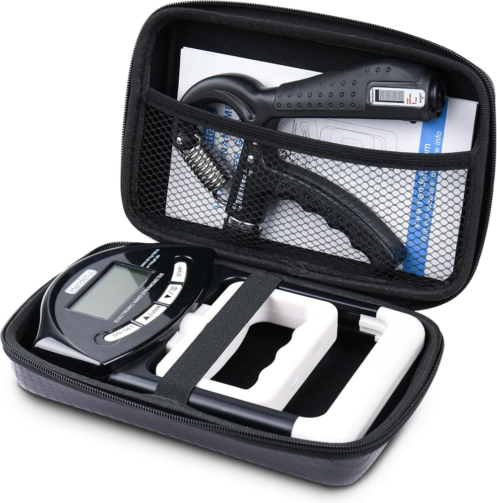 Grip Strength Tester Trainer - Dynamometer Handgrip Measurer Meter, Handheld Str