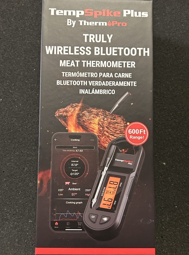 Temp Spike by Thermo Pro Truly Wireless Bluetooth Meat Thermometer
