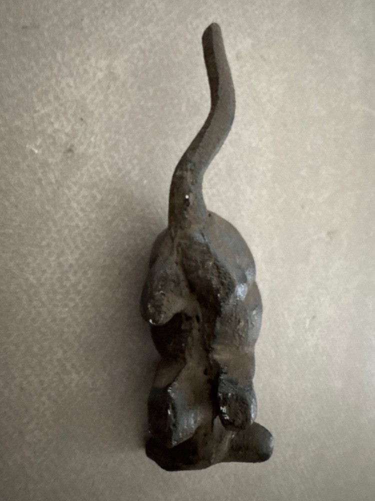 SMALL CAST IRON MOUSE RAT FIGURINE