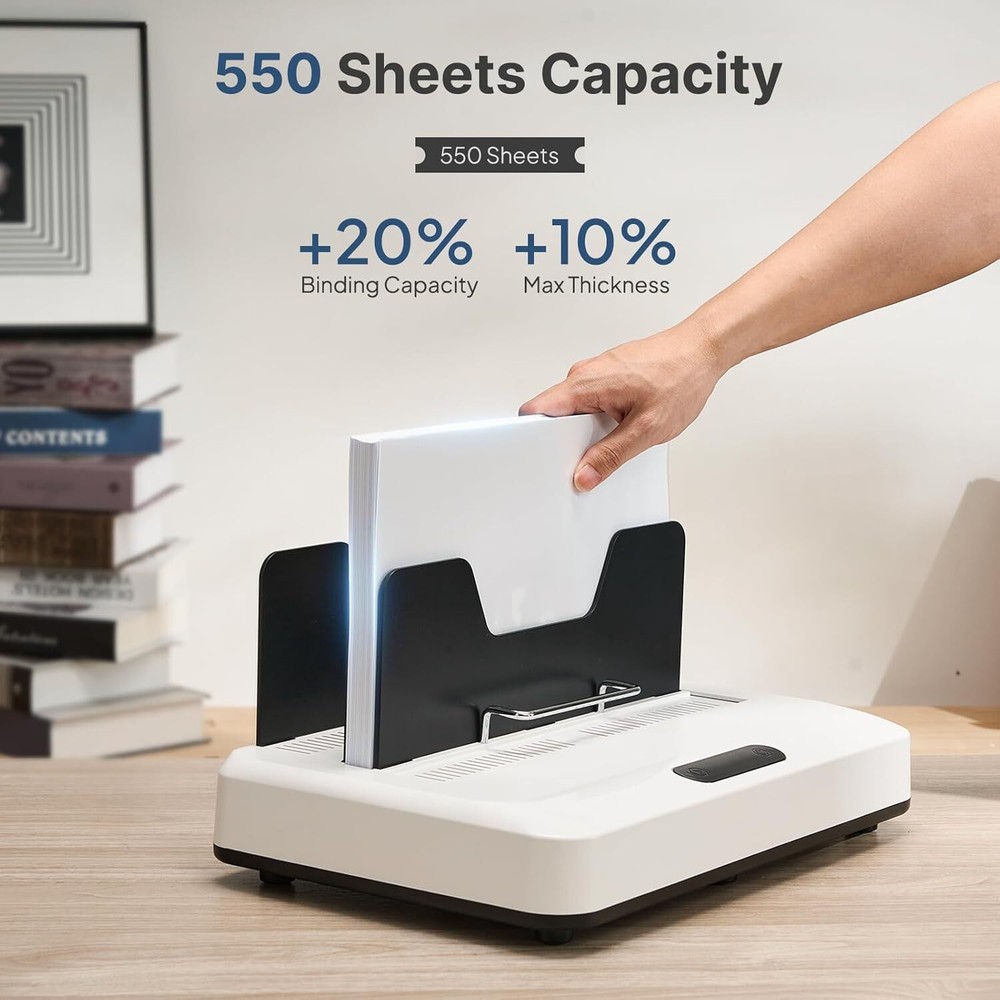 Thermal Binding Machine, No Preheat Time Heat Binding Device with 20PCS Covers~~
