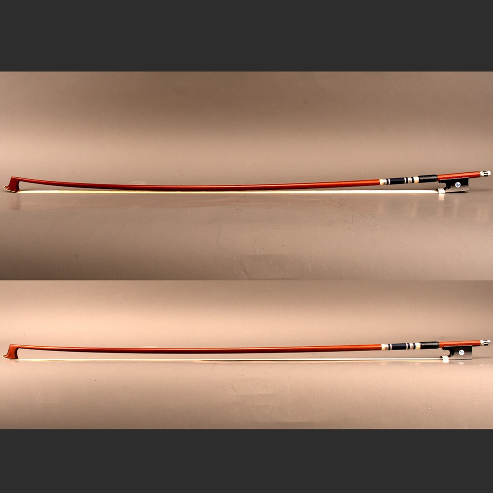 Professional Master Pernambuco Violin Bow 4/4 Stiff Stick Ebony Silver Fitted