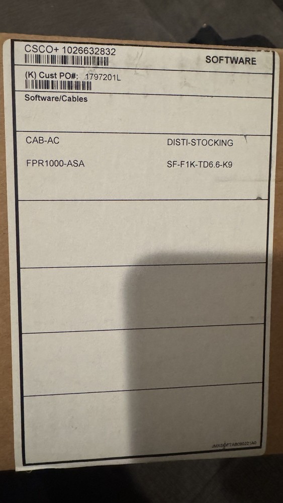 Cisco Firepower 1120 Rack Mount Firewall Device