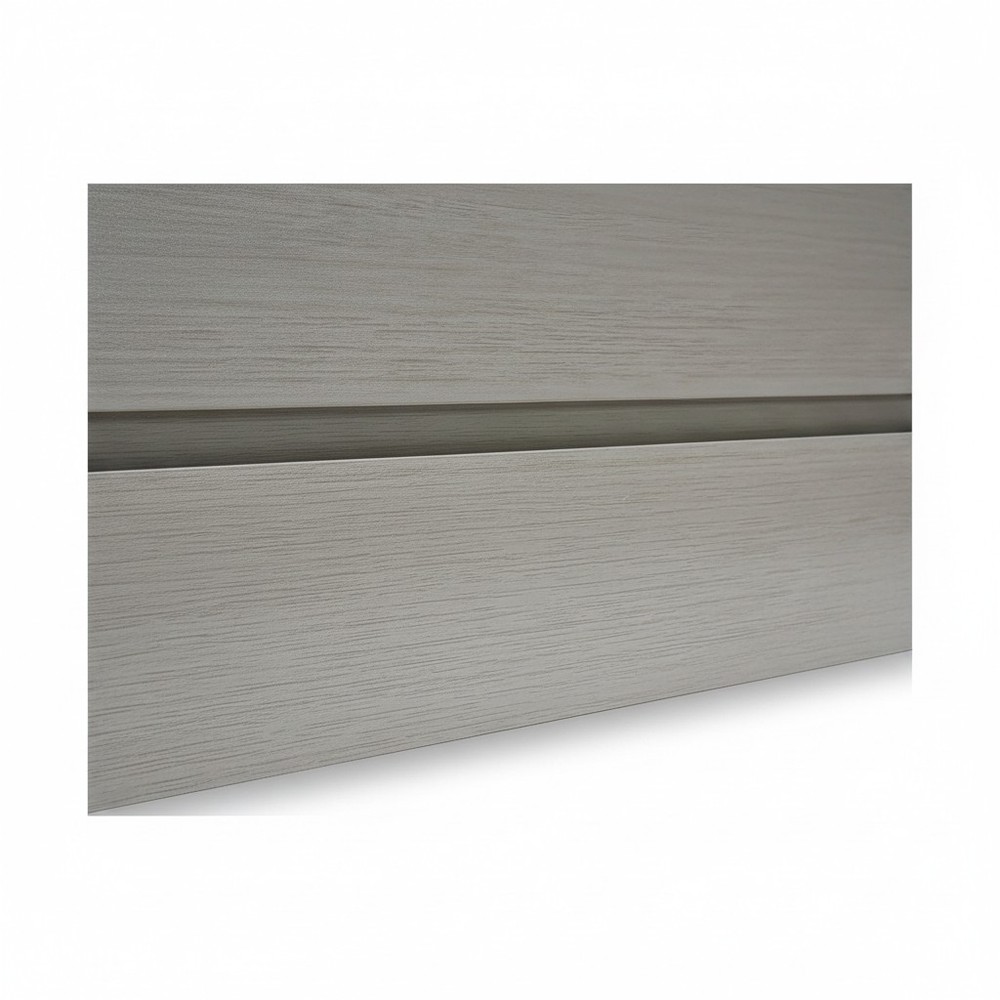 Rectangular Grey Brown Terrace Balcony Planter, Aluminum w/ Drainage