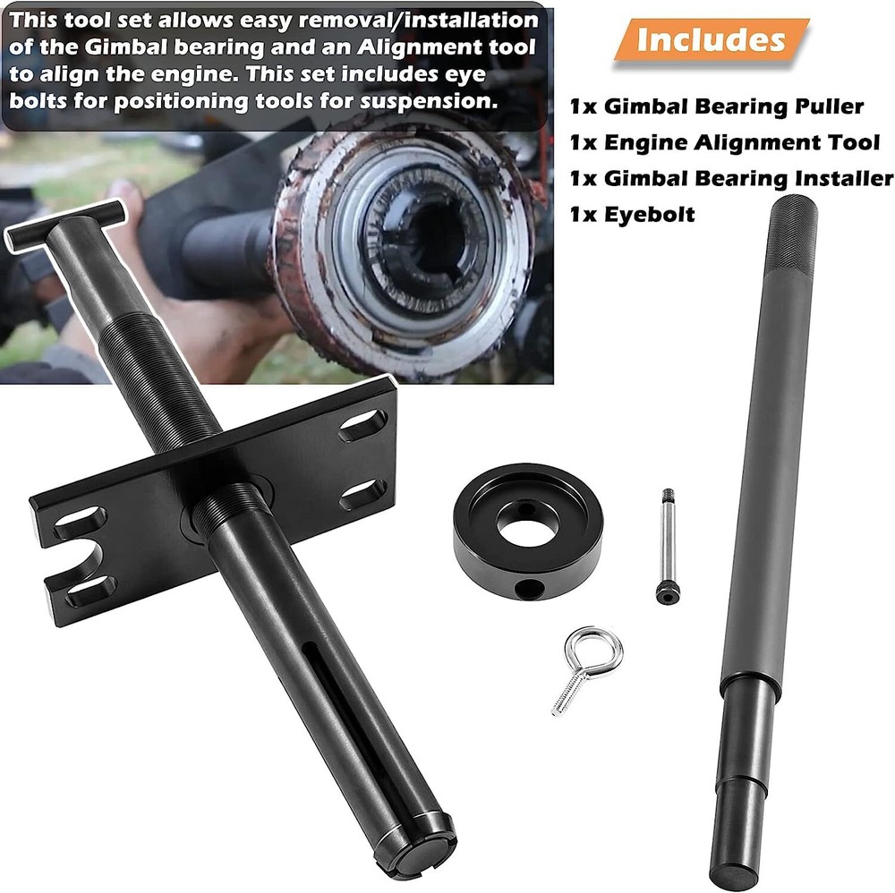 Gimbal Bearing Puller Remover Engine Alignment Hinge Pin Tool for Mercruiser