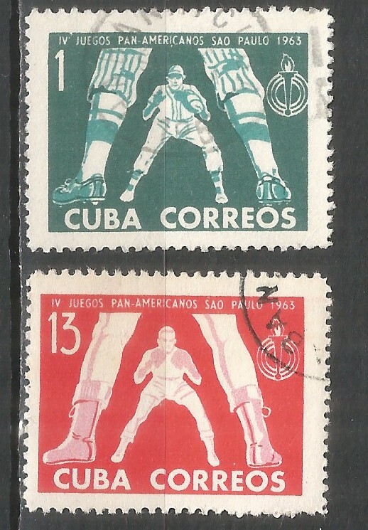 Caribbean 1963 year, used stamps set