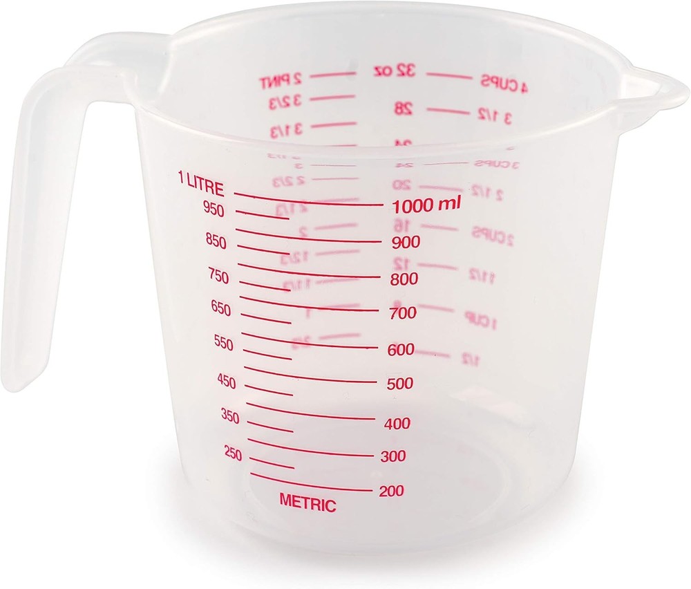 Norpro 4-Cup Capacity Plastic Measuring Cup, Capacity, Multicolor