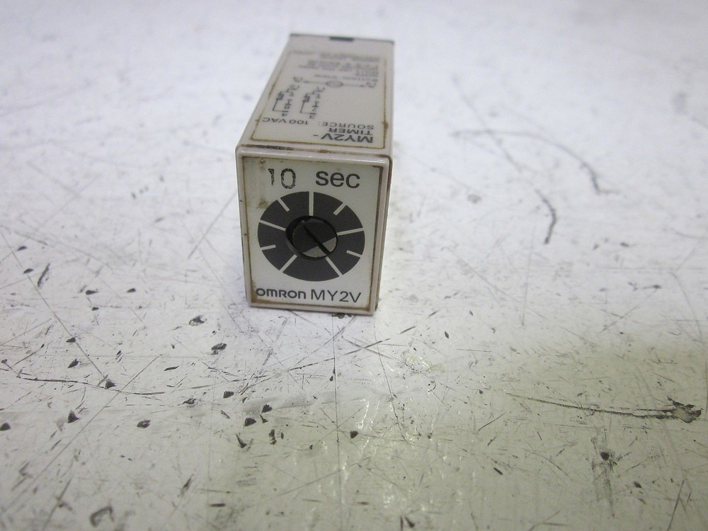 OMRON MY2V TIMER 10 SEC. 100VAC UNMP
