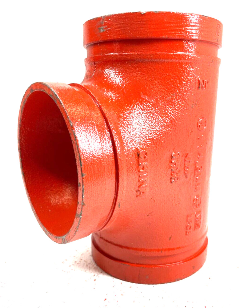 SPF Style ST-1 Straight Tee 4" Grooved End IPS Pipe Size Fitting
