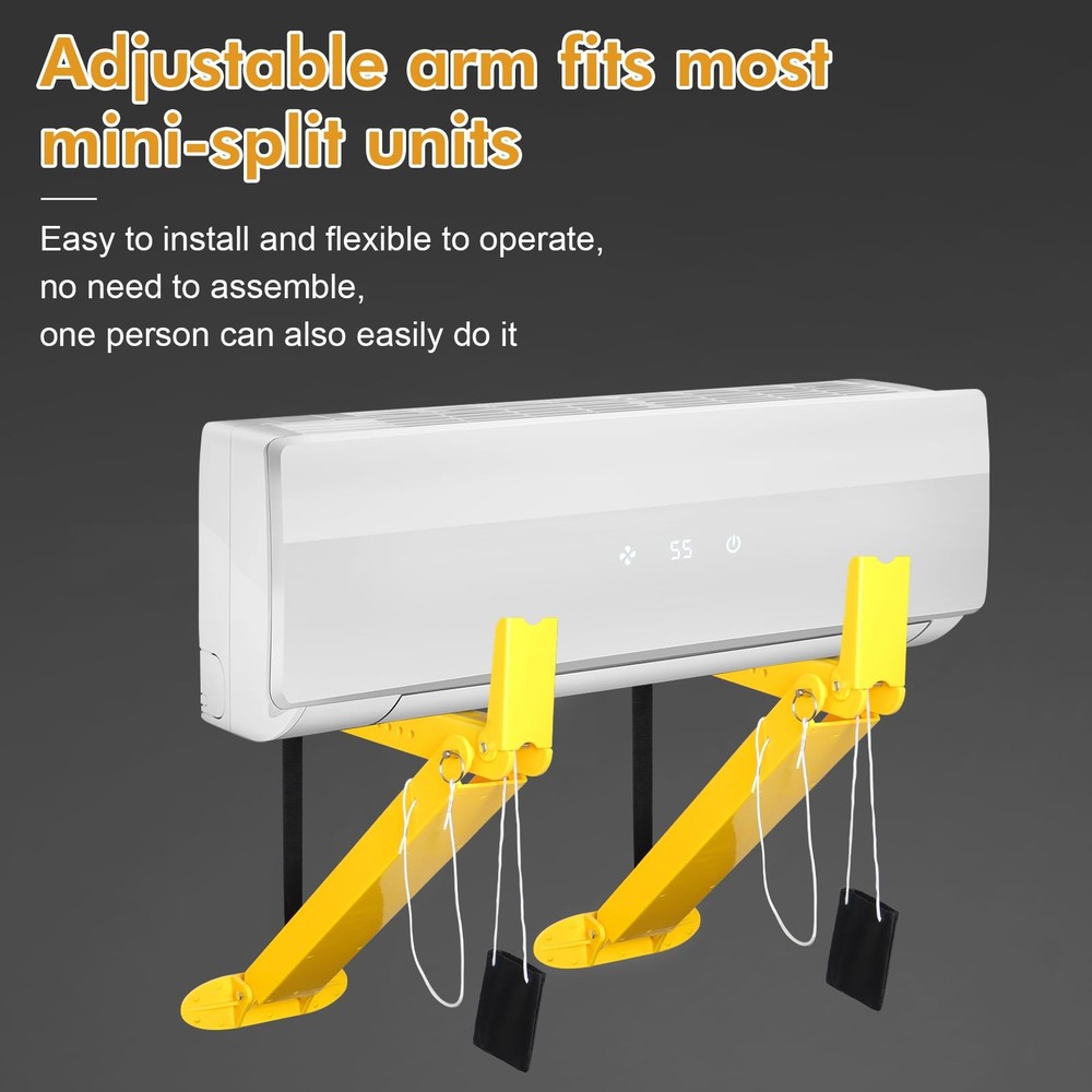 Mighty Bracket Mini Split Support Tool Mini Split Wall Mounting Bracket, Duct...