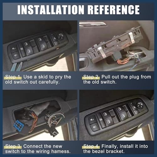 Power Window Switch, Right Passenger Side Window Control Switch