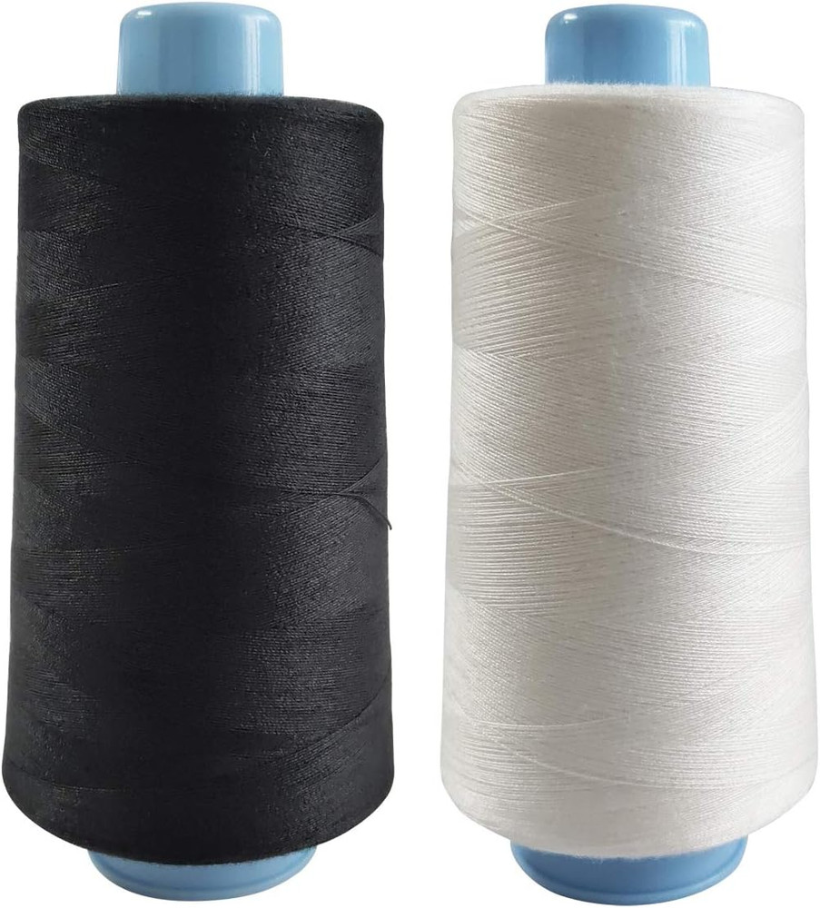 2 Spools Polyester 3000 Yards Sewing Thread Spools, 40/2 Thread For Sewing