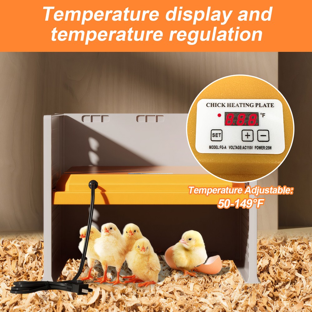 Chick Brooder Heating Plate Temperature Heater Adjustable Chicks Brooder Heater